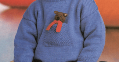 Pullover, Cap, Mittens & Teddy Bear Pullover, Cap, Mittens & Teddy Bear