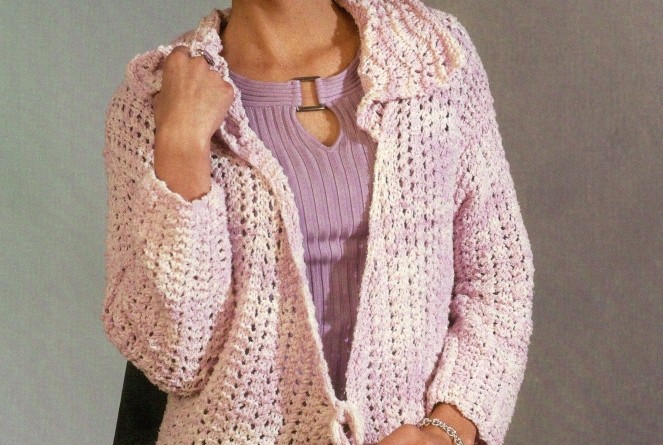 collared wrap cardigan