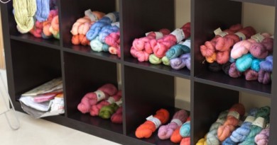 yarn shelf dispaly